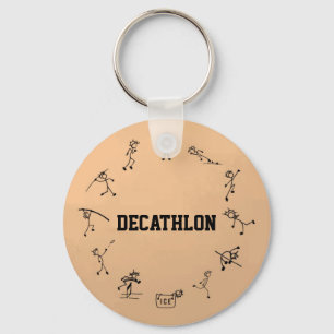 Decathlon Stickman Track und Field Athletics Schlüsselanhänger