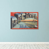 Decatur, Alabama - Großbuchstaben Leinwanddruck (Insitu (Holzboden))