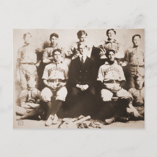 Decatur-Baseballteam Postkarte (Vorderseite)