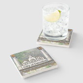 Decatur Georgia Untersetzer, Stadt Decatur Steinuntersetzer (Seitenansicht)