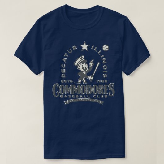 Decatur Illinois Commodores T-Shirt (Design vorne)