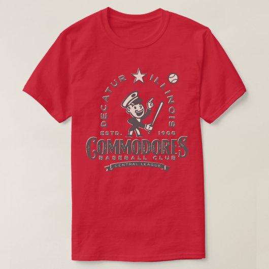 Decatur Illinois Commodores T-Shirt (Design vorne)