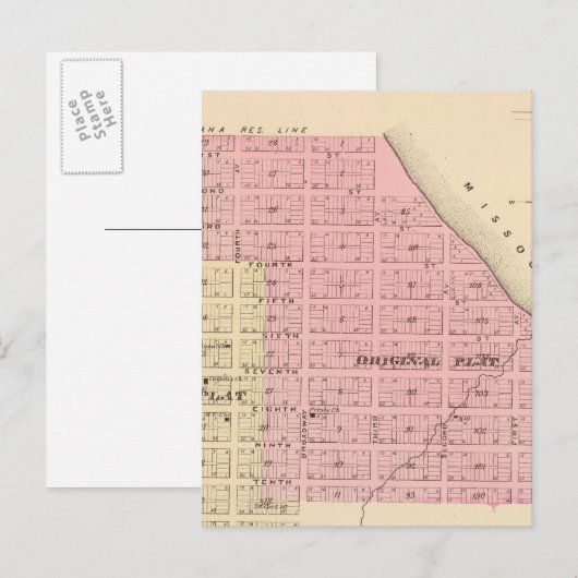 Decatur, Nebraska Postkarte (Vorne/Hinten)