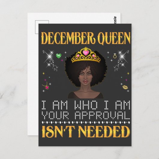 Decberkönigin i'm, die dein Apporto nicht braucht Postkarte (Vorne/Hinten)
