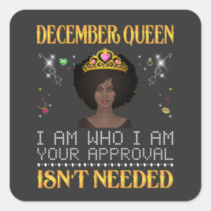 Decberkönigin i'm, die dein Apporto nicht braucht Quadratischer Aufkleber