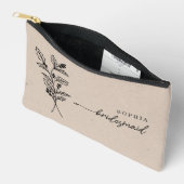 Decembe Birth Month Blume Personalisiert Bridesmai Zubehörtasche (Offen)