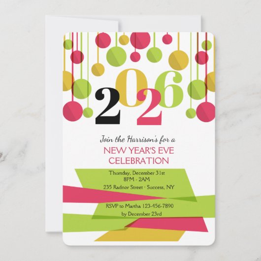 December 31st Party Invitation (2) Einladung (Vorderseite)