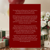 December Birth Flower Birthday Card | Hollies Karte