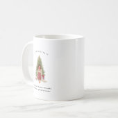 December Birth Month Girl | Monogram  Kaffeetasse (Vorderseite Links)