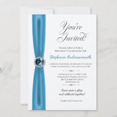 December Birthday Celebration - Blue Topaz Einladung (Vorderseite)