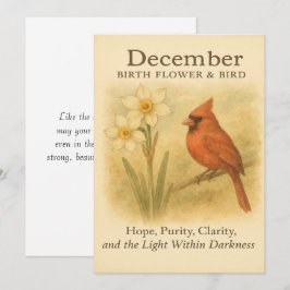 December Birthday Christian Cardinal Bible Verse I