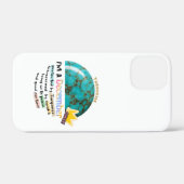 December Birthstone Turquoise Graphic Case-Mate iPhone Hülle (Rückseite (Horizontal))