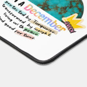 December Birthstone Turquoise Graphic Schreibtischunterlage (Ecke)