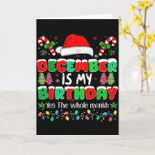 December Is My Birthday Month Yes The Whole Month Karte (Gelbe Blume)