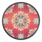 December Snowflakes Eishockey Puck (Vorderseite)