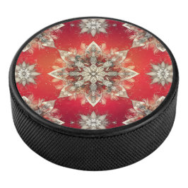 December Snowflakes  Eishockey Puck