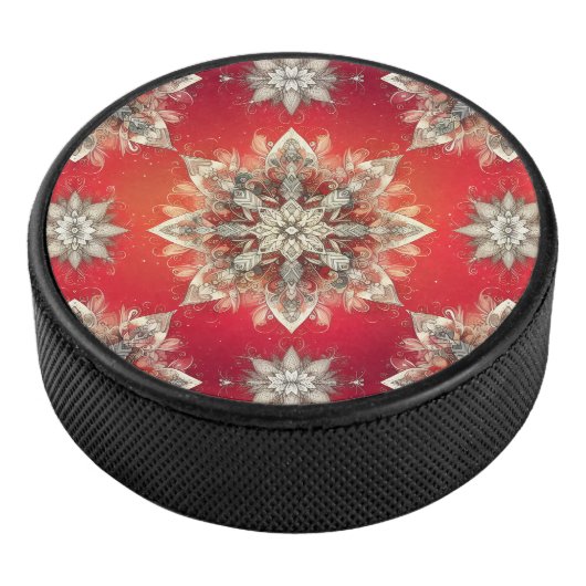 December Snowflakes  Eishockey Puck (3/4)