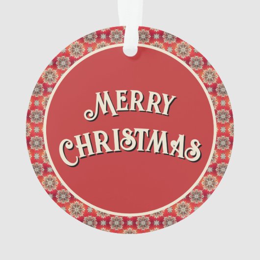 December Snowflakes  Ornament (Rückseite)