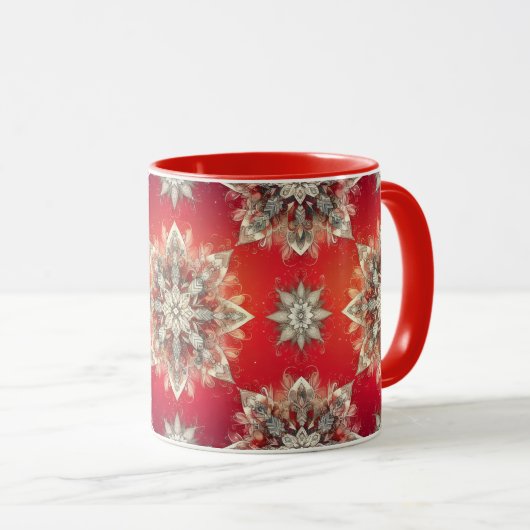 December Snowflakes  Tasse (VorderseiteRechts)