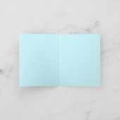 December Turquoise Common Gem Butterfly Art Karte (Innenseite)