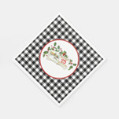 December Twenty Fifth Paper Napkins Serviette (Ecke)