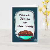 Decent Iftaar Invite Karte (Gelbe Blume)