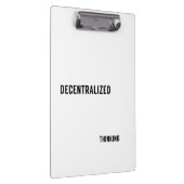 Decentralized Thinking Aesthetic Clipboard  Klemmbrett (Rechts)