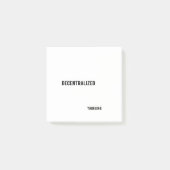 Decentralized Thinking Aesthetic Post-it Klebezettel (Vorderseite)