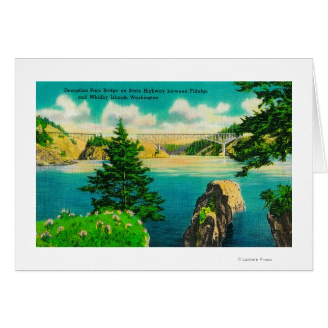 Deception Pass Bridge, Fidalgo und Whidby Island (Vorderseite (Horizontal))
