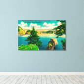 Deception Pass Bridge, Fidalgo und Whidby Island Leinwanddruck (Insitu (Holzboden))