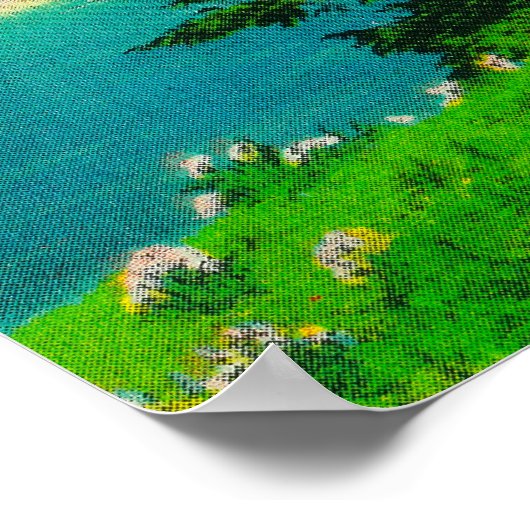 Deception Pass Bridge, Fidalgo und Whidby Island Poster (Ecke)