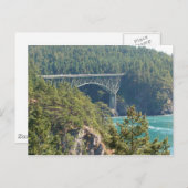 Deception Pass Bridge Postkarte (Vorne/Hinten)