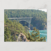 Deception Pass Bridge Postkarte (Vorderseite)