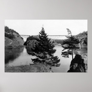 Deception Pass Bridge, Washington View Fotograp 2 Poster