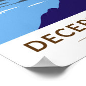 Deception Pass Staat Park Bridge Washington Retro Poster (Ecke)