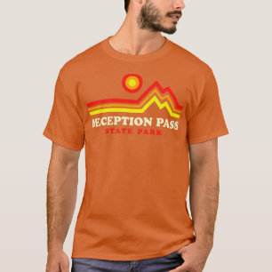 Deception Pass Staat Park Hikes Washington Camping T-Shirt
