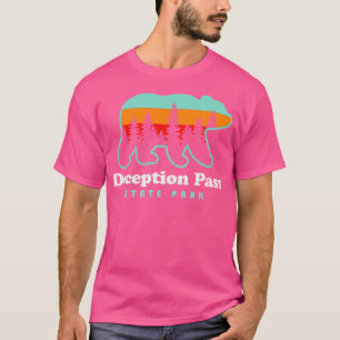 Deception Pass Staat Park Hikes Washington Camping T-Shirt