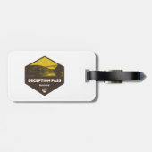 Deception Pass Staat Park Washington Gepäckanhänger (Rückseite horizontal)