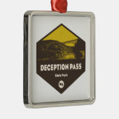 Deception Pass Staat Park Washington Ornament Aus Metall (Rechts)
