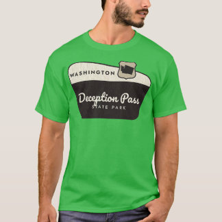 Deception Pass Staat Park Washington Willkommensze T-Shirt