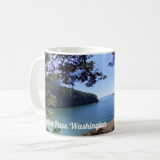Deception Pass, Washington Kaffeetasse (Vorderseite Links)