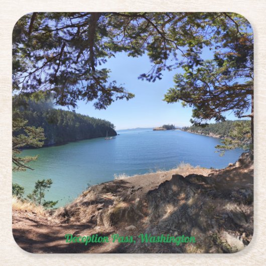 Deception Pass, Washington - Paper Untersetzer (Vorderseite)