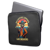 🐾 "Deceptive Lovers, Law Breakers" - Raccoon 🔥 � Laptopschutzhülle (Vorderseite Links)