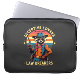 🐾 "Deceptive Lovers, Law Breakers" - Raccoon 🔥 � Laptopschutzhülle