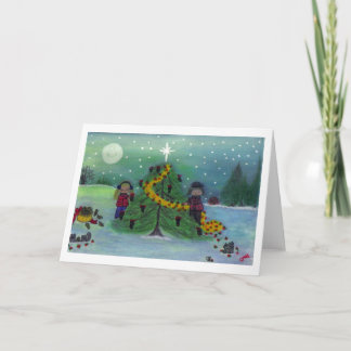 "Dec'ing the Tree - Nature's Way!" Feiertagskarte