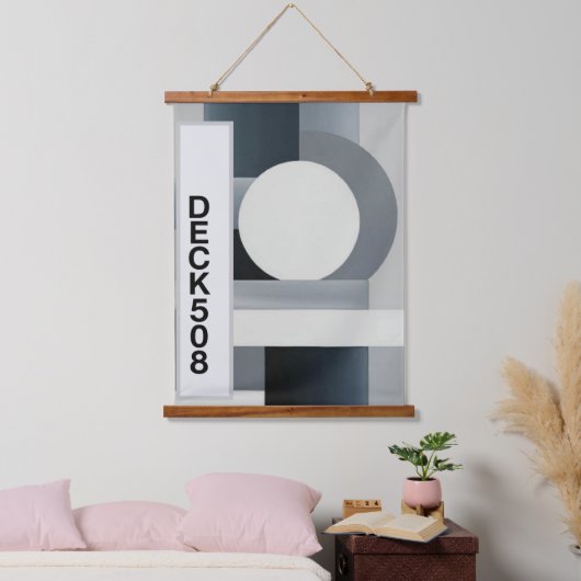 DECK508 WANDTEPPICH MIT HOLZRAHMEN (Schlafzimmer)