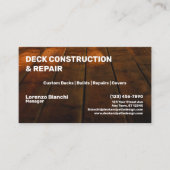 Deck Bau- und Reparaturunternehmen Visitenkarte (Vorderseite)