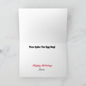 Deck, bis du die Weihnachtskarte fallen lässt Karte (Innenseite)