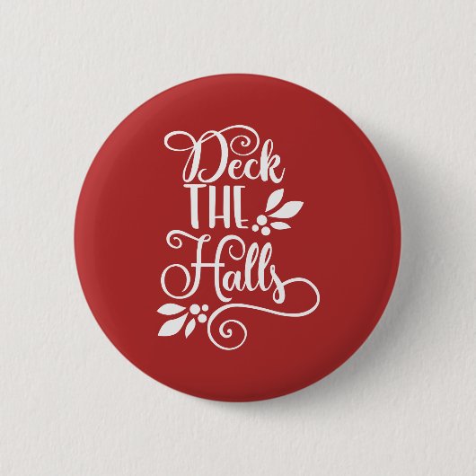 Deck der Hallen Typografie Holidays Button (Vorderseite)