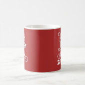 Deck der Hallen Typografie Holidays Kaffeetasse (Mittel)